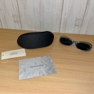 Emporio Armani Vintage Y2K Crystal Logo Sunglasses